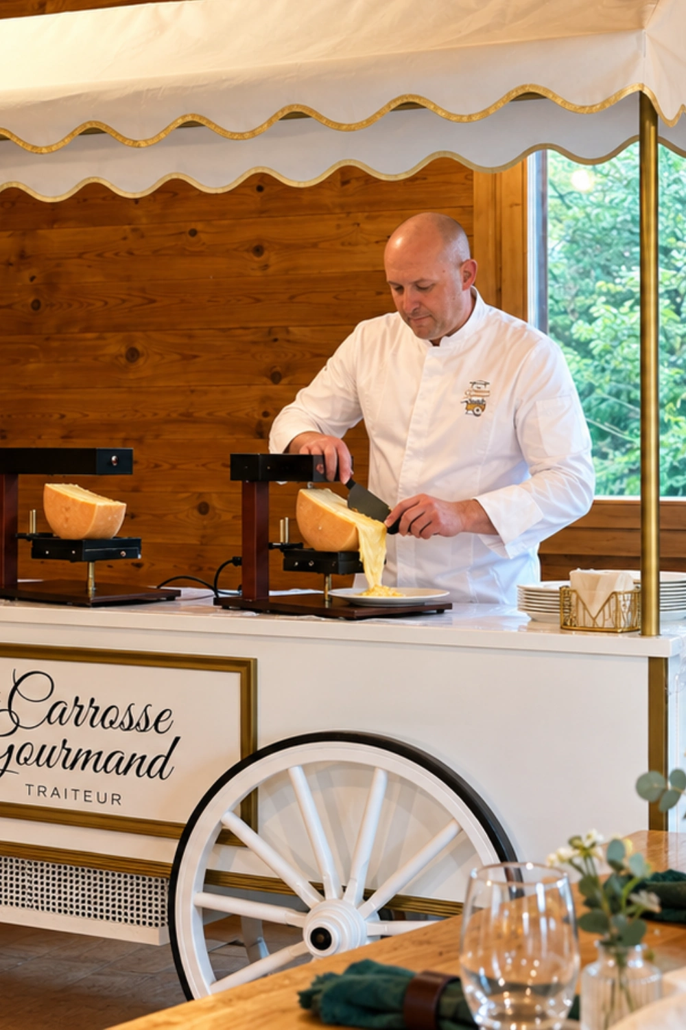 Le Carrosse Gourmand lors d'une prestation événementielle