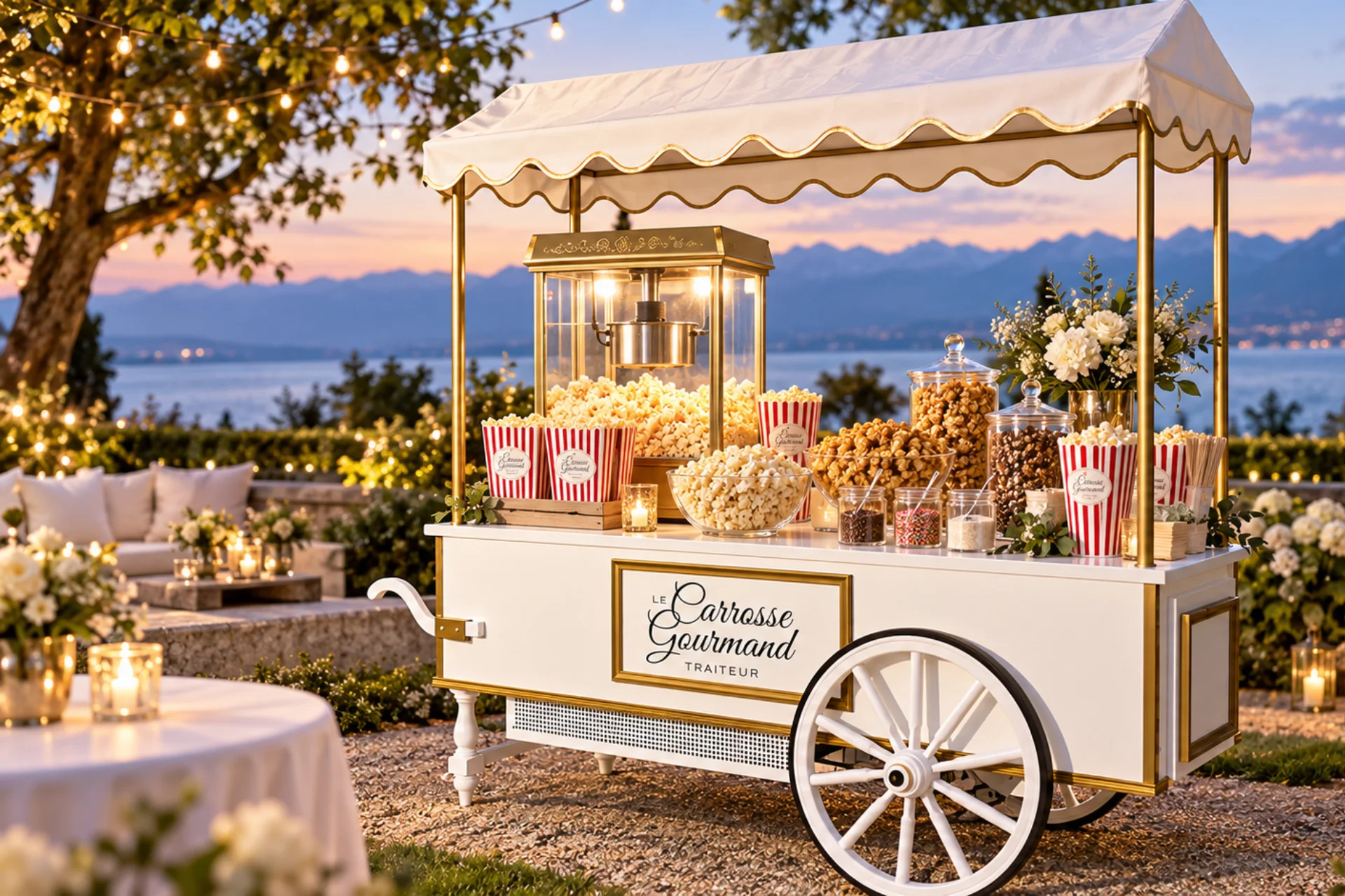 Pop-corn préparé lors d'une animation du Carrosse Gourmand